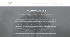 Desktop Screenshot of holdencreekfarms.com