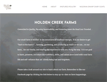 Tablet Screenshot of holdencreekfarms.com